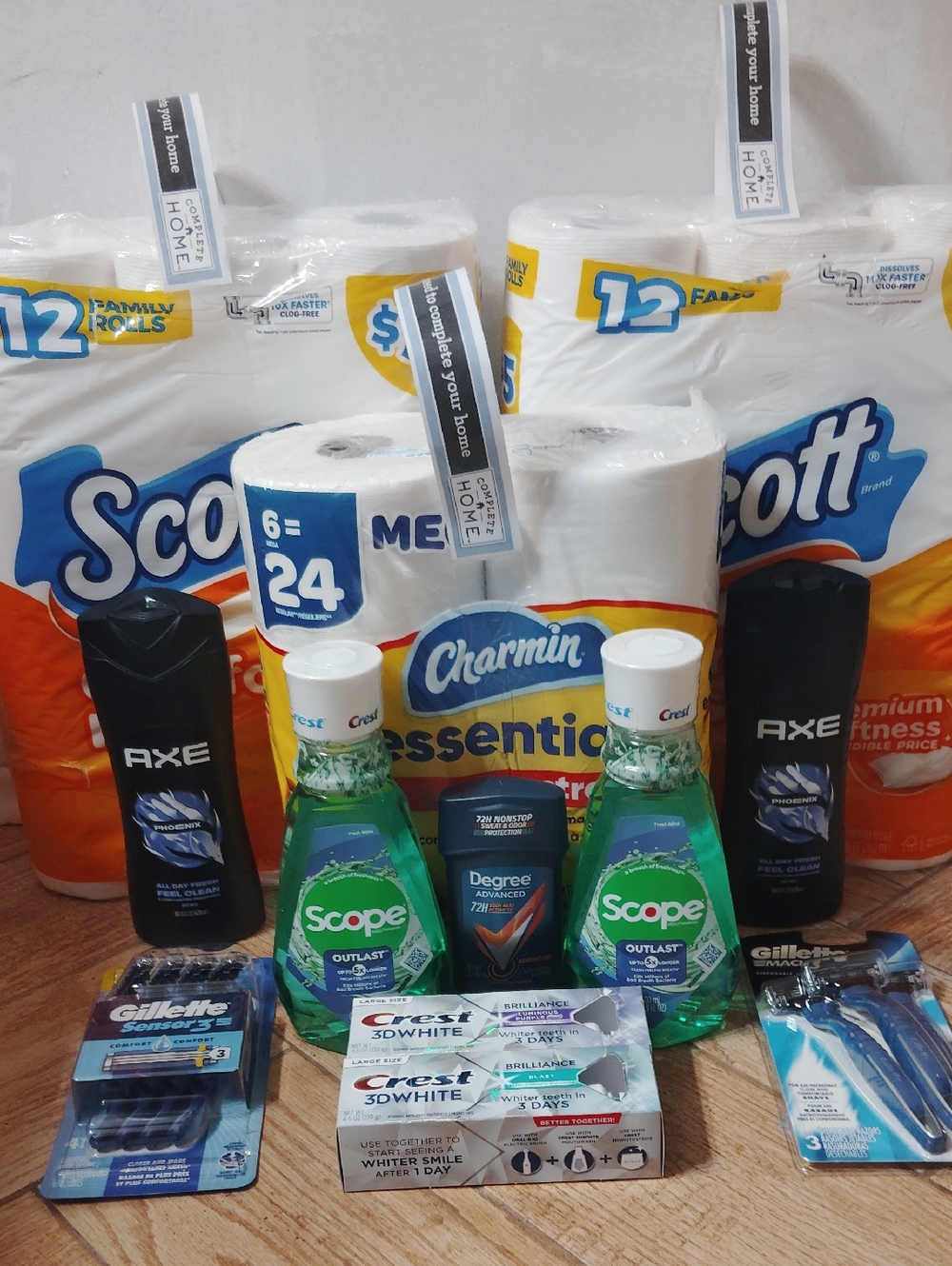 Charmin Essentials & Scott Paper Towels Bundle with Toiletries